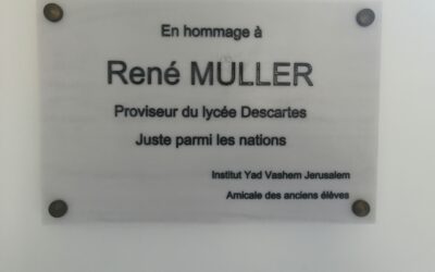 Le lycée Descartes rend hommage à son ancien proviseur René Müller